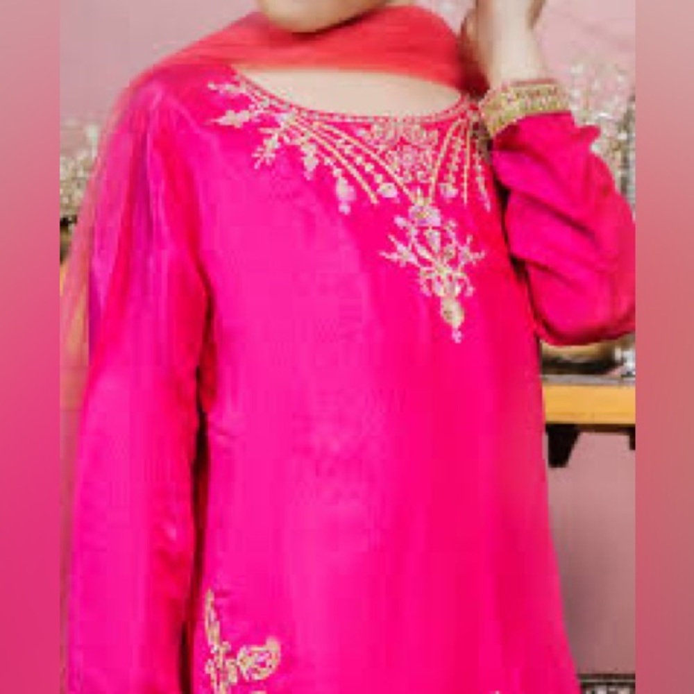 PINK SILK GIRLS 3PC | Junaid Jamshed - Picture 7 of 7